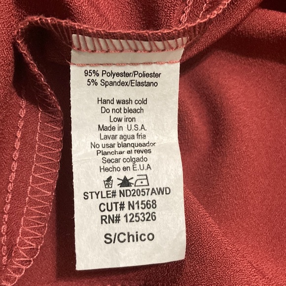 Gorgeous Brick Red Spaghetti StrappedDress. Size Small - Picture 5 of 9